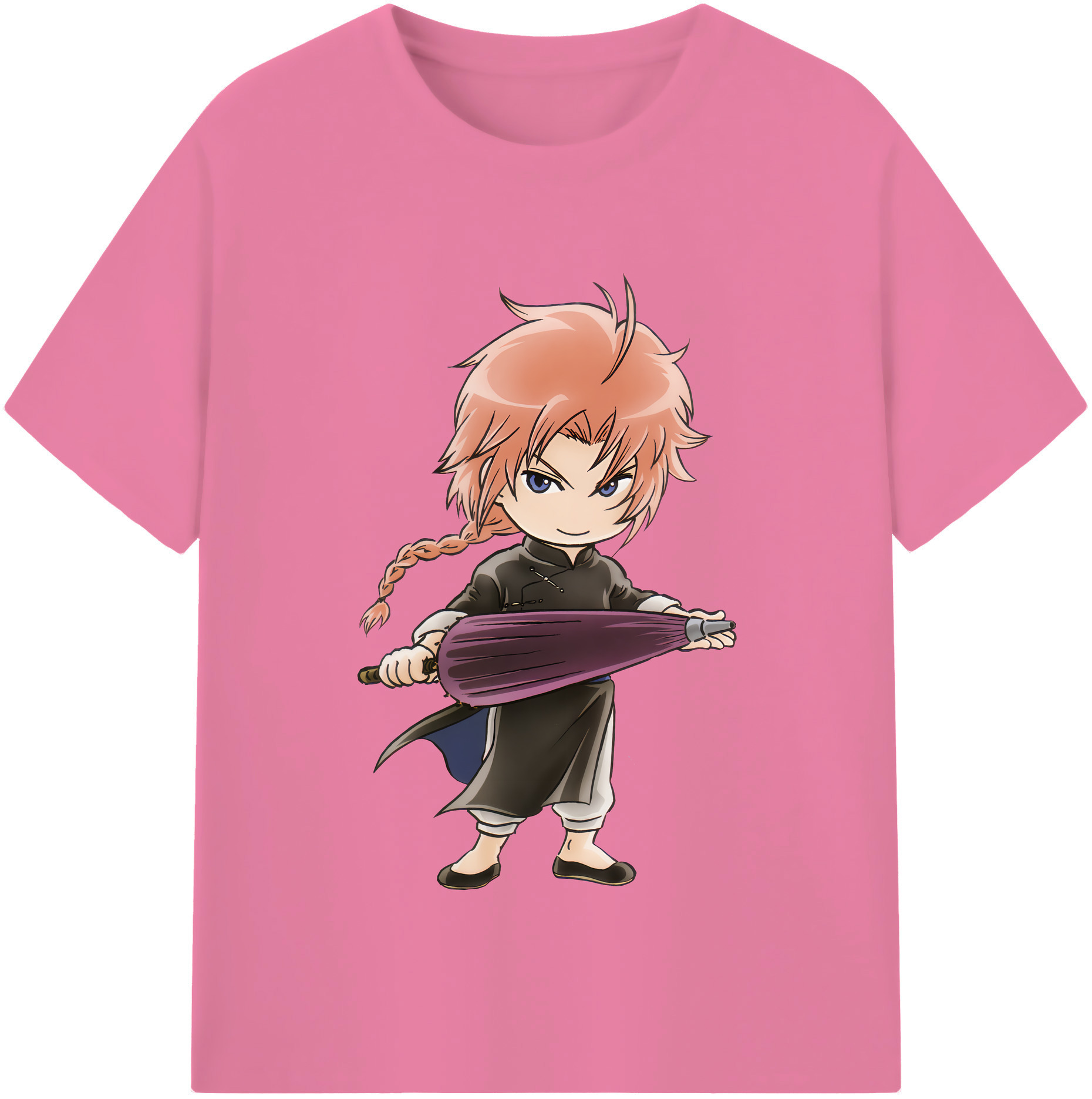 （画像用） ぎんたま 坂田銀時（さかたぎんとき） 神楽 志村新八（しむら しんぱち） GINTAMA Sakata Gintoki Kagura Shimura Shinpachi 綿100％半袖Tシャツ（フロントプリント）